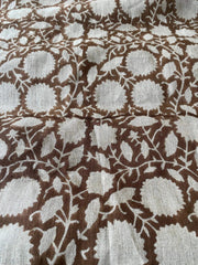 Sarien Block Print Handloom Linen Fabric