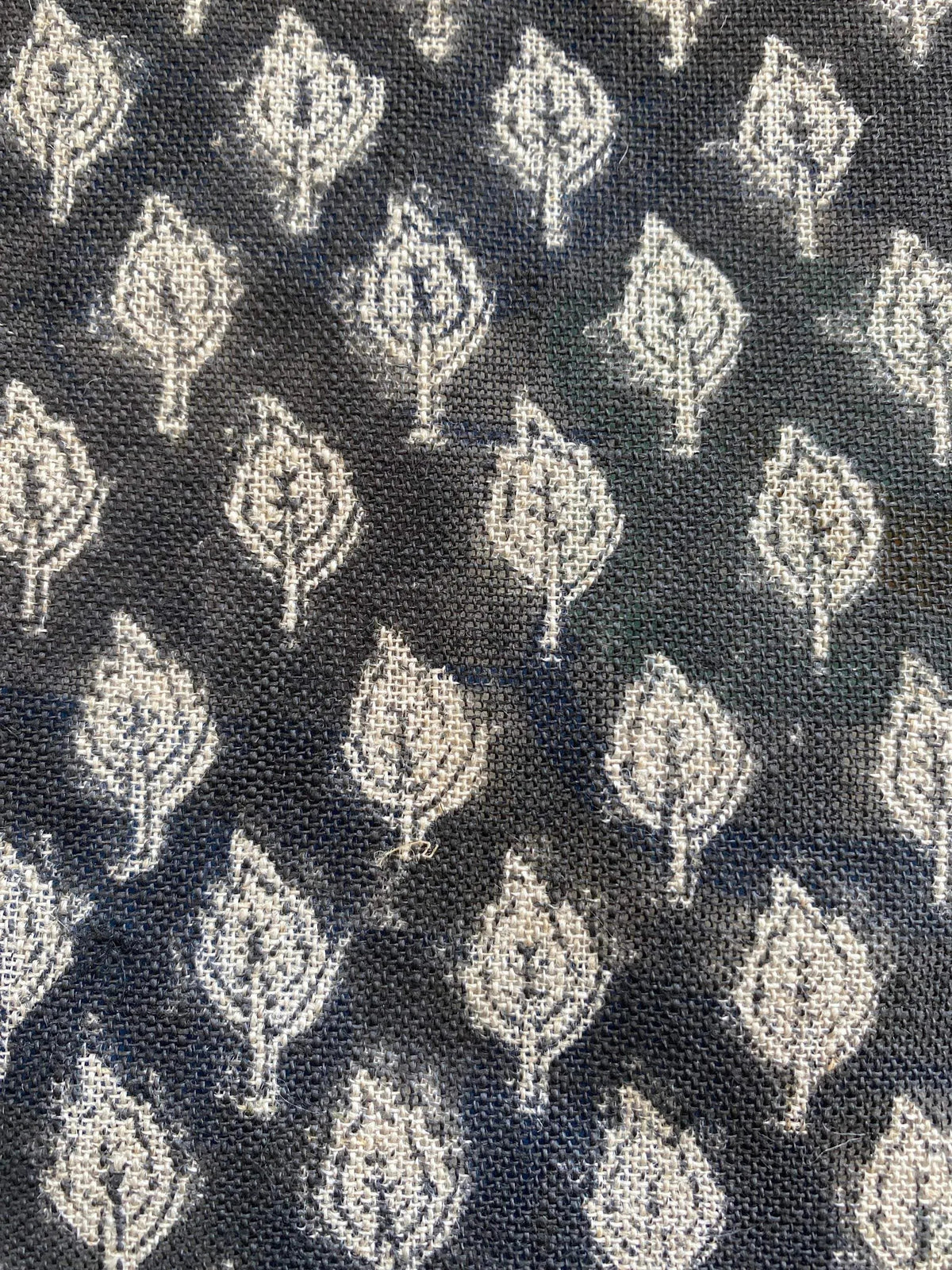 Rolly Block Printed Linen Fabric
