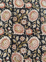 Indian Cotton Block Print Fabric by the Yard -Sewing and Quilting Fabric - Rohiyaan