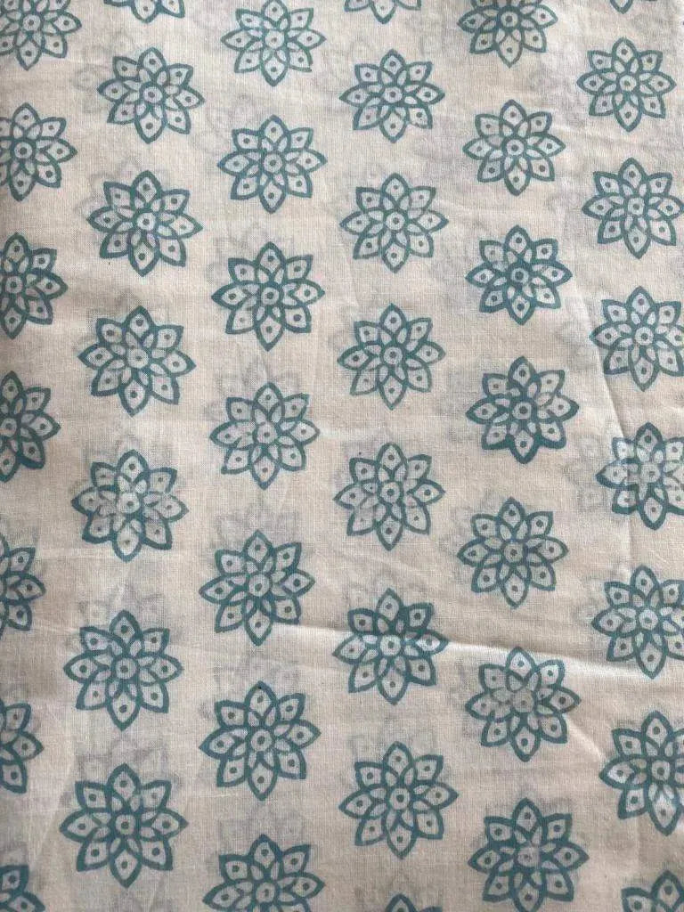 Kaerra Indian Cotton Block Print Fabric