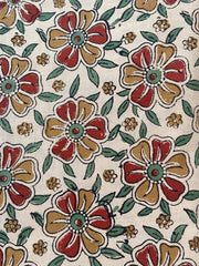 Indian Cotton Block Print Fabric by the Yard -Sewing and Quilting Fabric - Rohiyaan