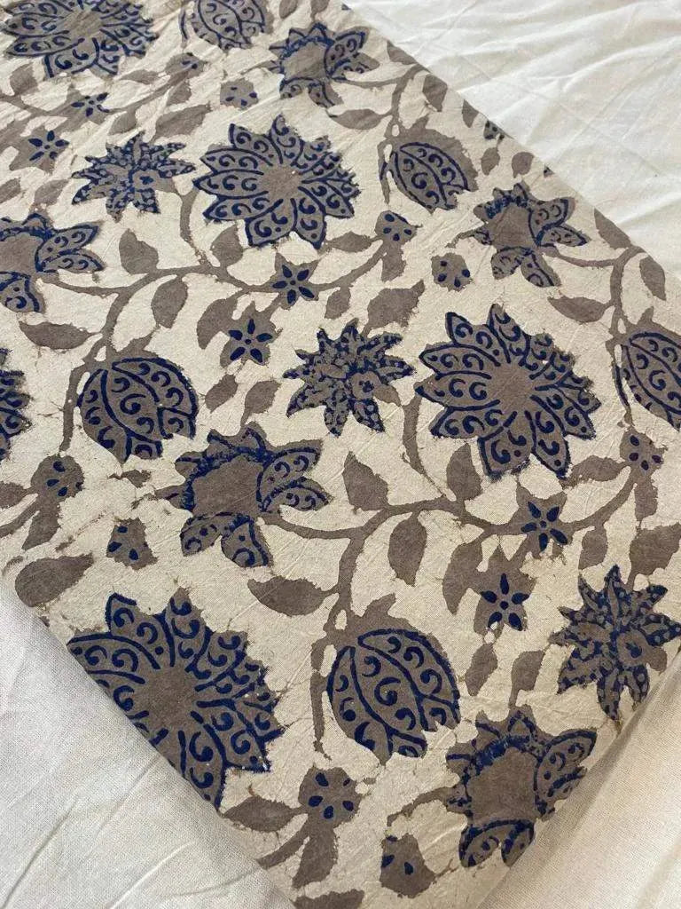 Olira Indian Cotton Block Print Fabric