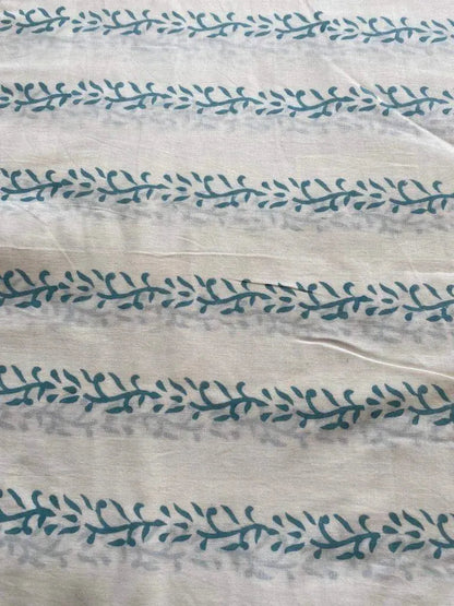 Indian Cotton Block Print Fabric by the Yard -Sewing and Quilting Fabric - Maple Village Lane