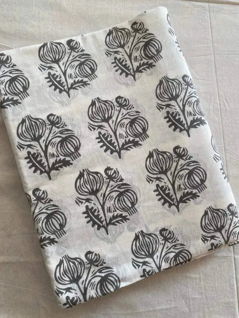 Elnor Indian Cotton Block Print Fabric