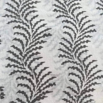 Julian Botanical Block Print Cotton Fabric