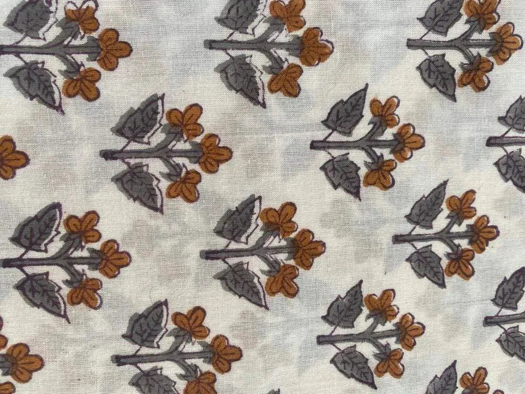 Zindra Indian Cotton Block Print Fabric