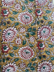 Indian Cotton Block Print Fabric by the Yard -Sewing and Quilting Fabric - Rohiyaan