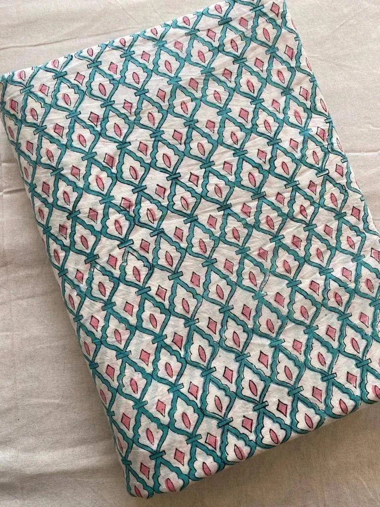 Trelyn Indian Cotton Block Print Fabric