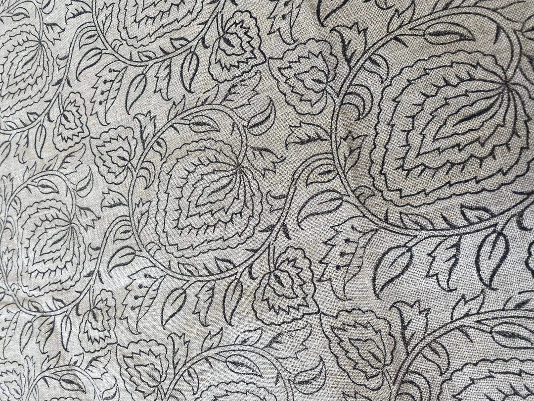 Varlor Block Print Handloom Linen Fabric
