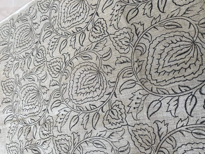 Varlor Block Print Handloom Linen Fabric