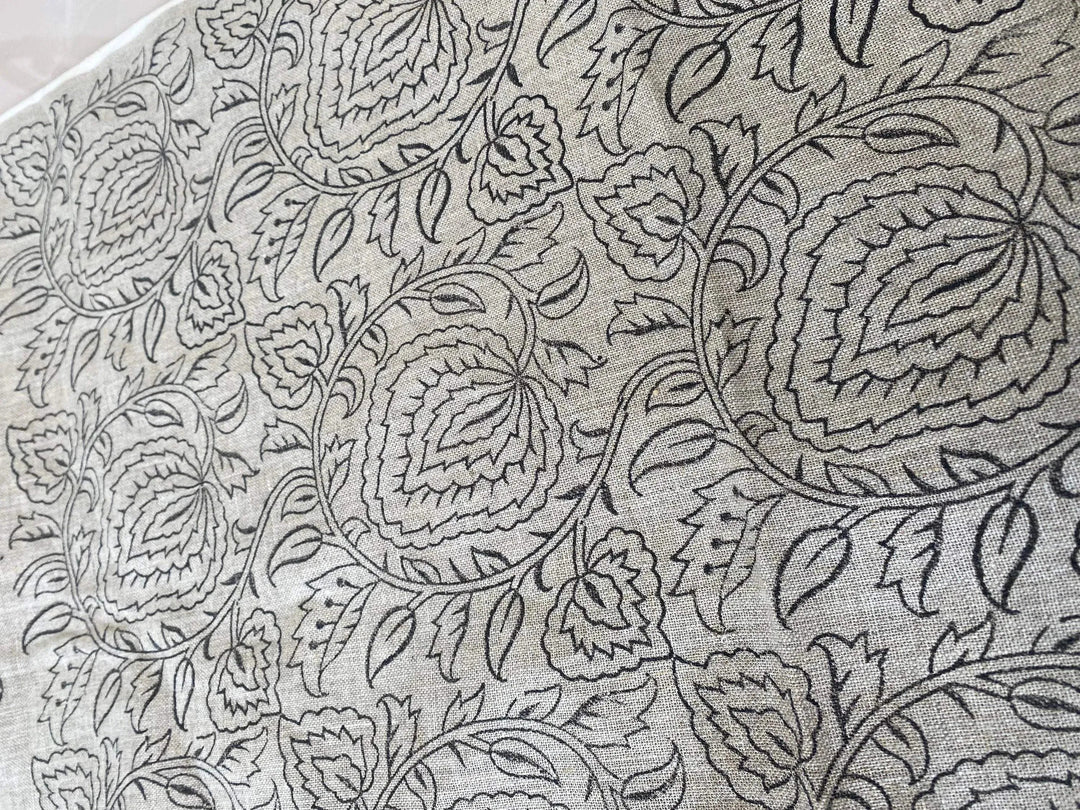 Varlor Block Print Handloom Linen Fabric