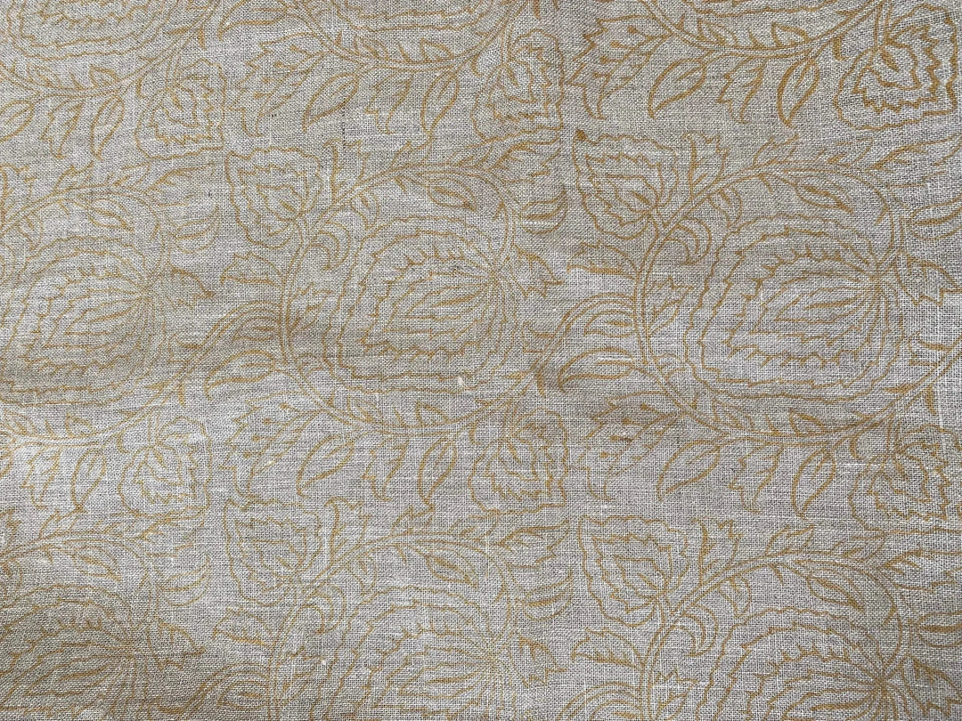 Varlor Block Print Handloom Linen Fabric