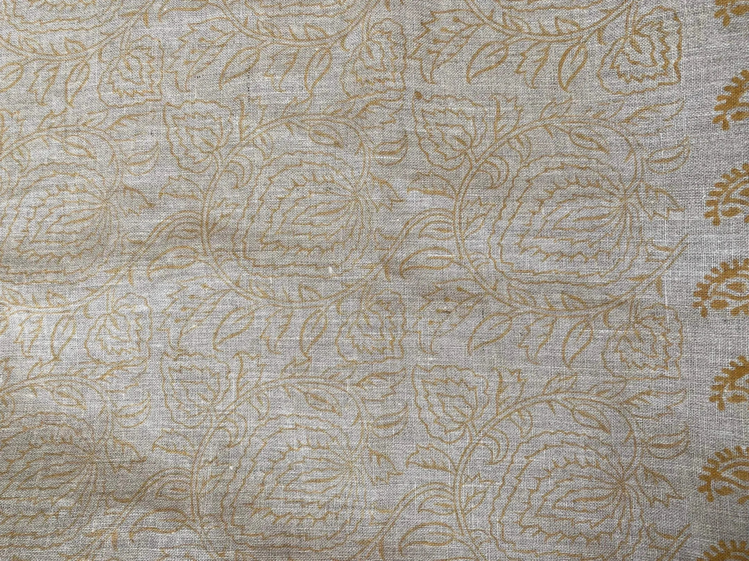 Varlor Block Print Handloom Linen Fabric