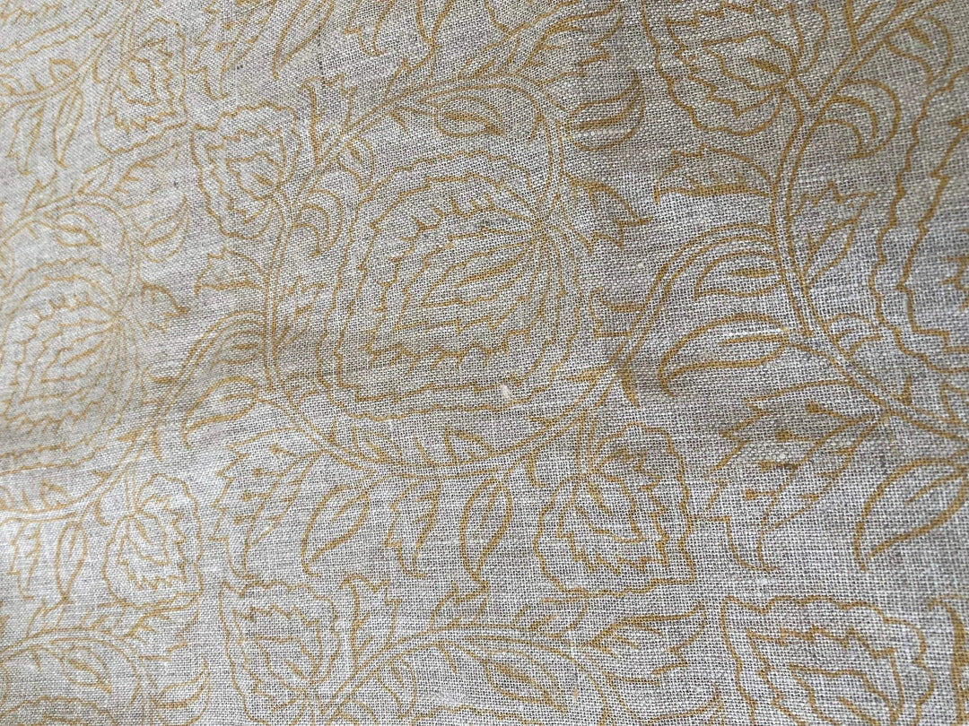 Varlor Block Print Handloom Linen Fabric