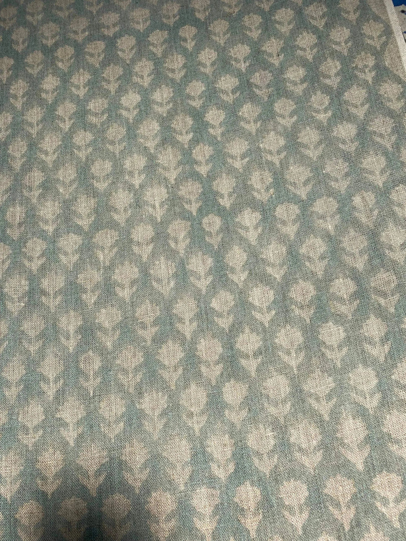 Motiffa Block Print Handloom Linen Fabric