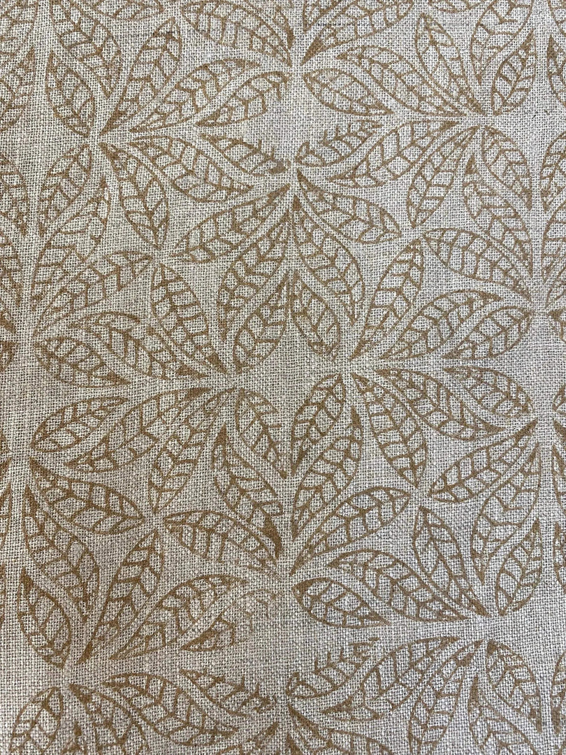 Wahhan Block Print Handloom Linen Fabric