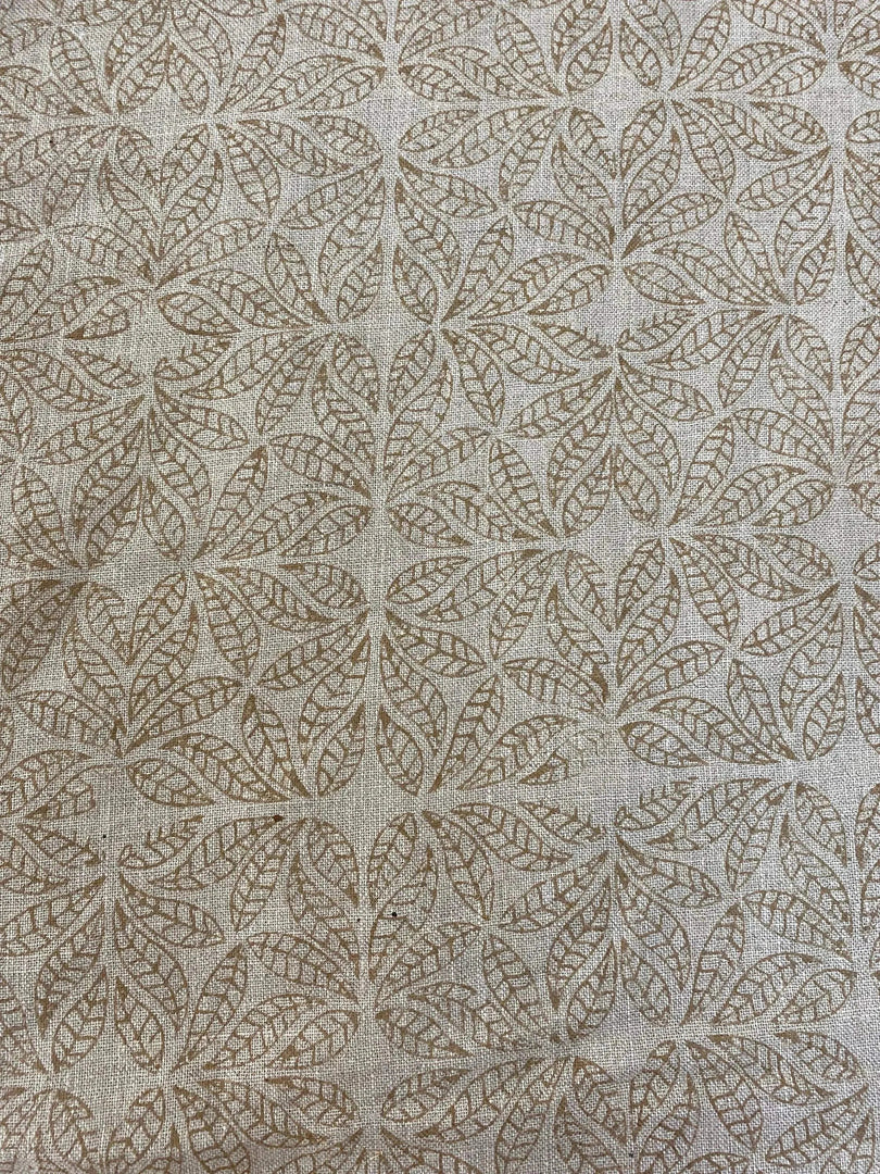 Wahhan Block Print Handloom Linen Fabric