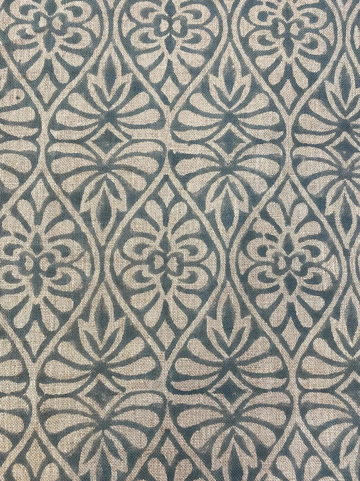Linen fabric, Fabric by yard, Hand printed fabric, Block Print Fabric, Indian Fabric