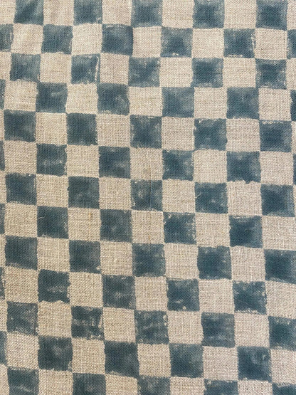 Linen fabric, Fabric by yard, Hand printed fabric, Block Print Fabric, Indian Fabric