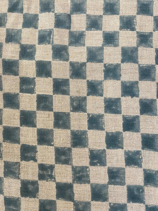 Linen fabric, Fabric by yard, Hand printed fabric, Block Print Fabric, Indian Fabric