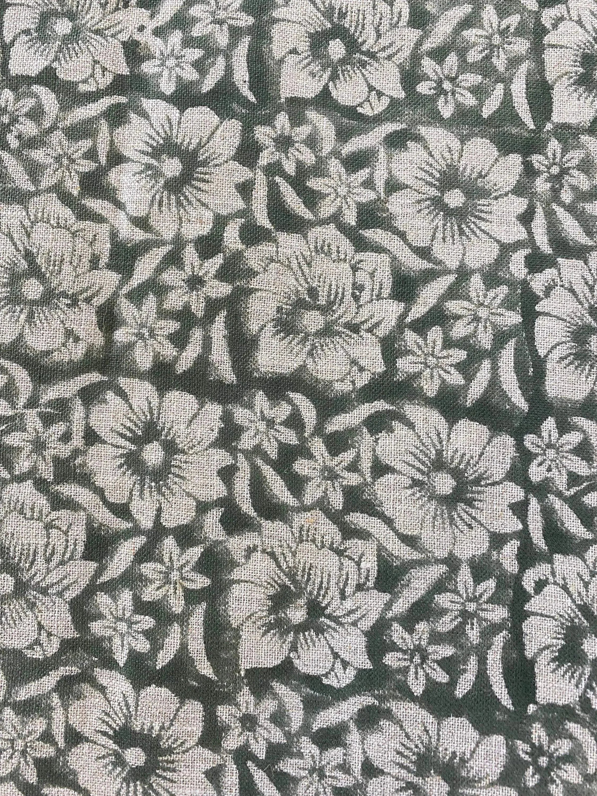 Zaffra Hand Block Print Linen Fabric