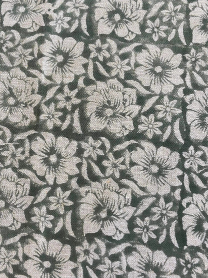 Zaffra Hand Block Print Linen Fabric