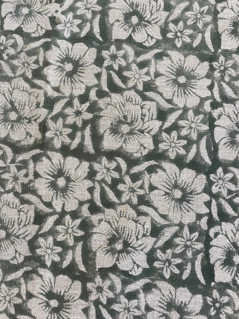Zaffra Hand Block Print Linen Fabric