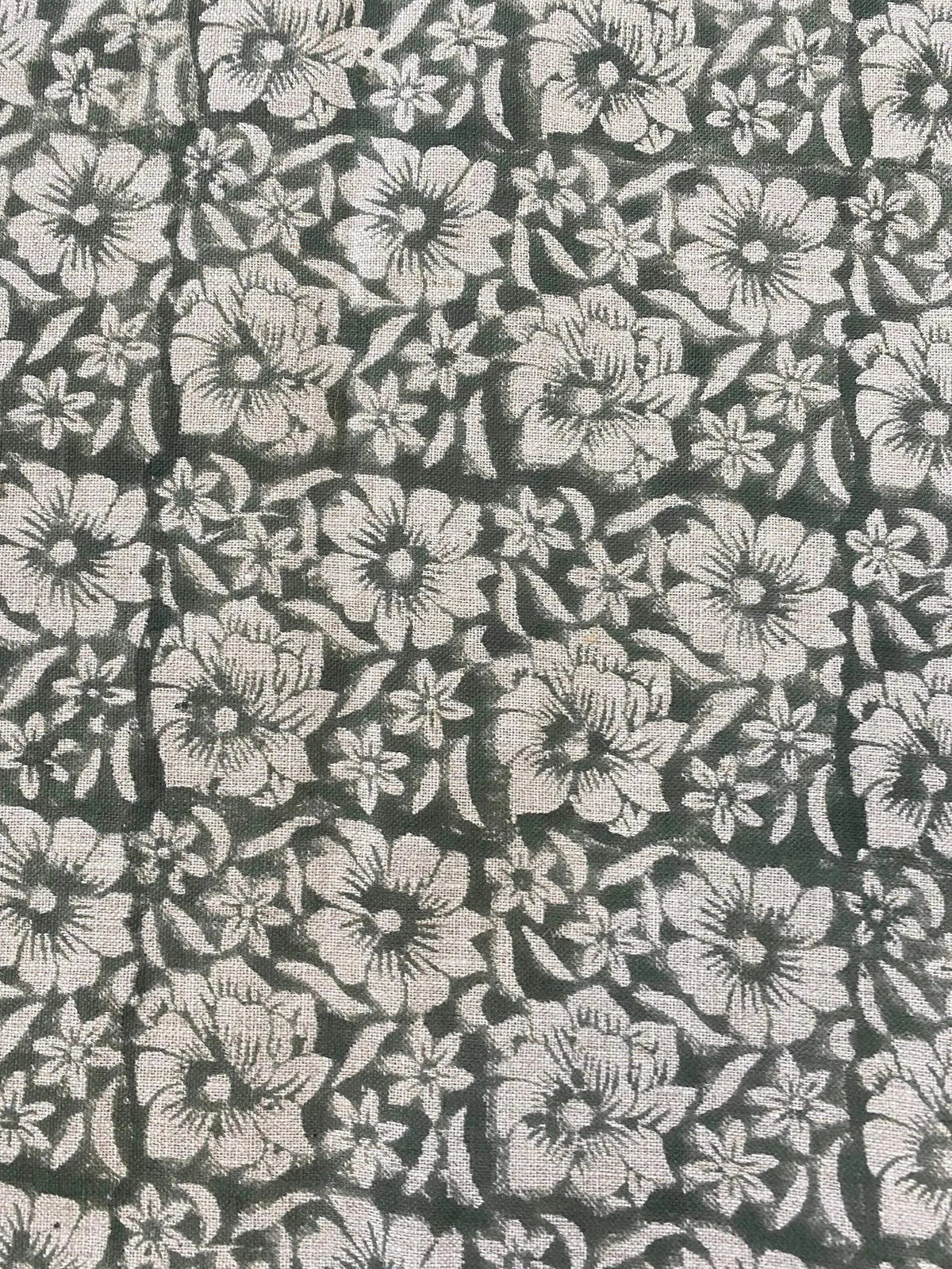 Zaffra Hand Block Print Linen Fabric