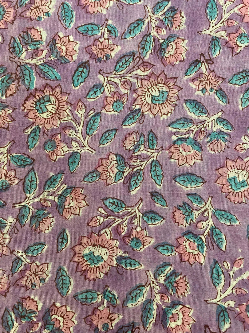 Zellin Indian Cotton Block Print Fabric