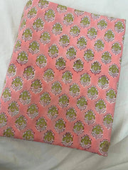Indian Cotton Block Print Fabric by the Yard -Sewing and Quilting Fabric - Rohiyaan