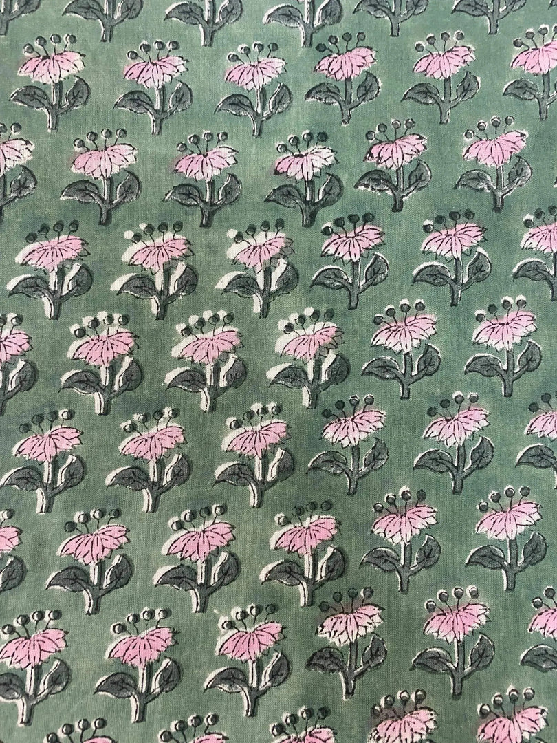 Everen Indian Cotton Block Print Fabric