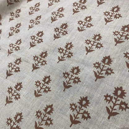 Marrowin Floral Hand Block Printe Fabric