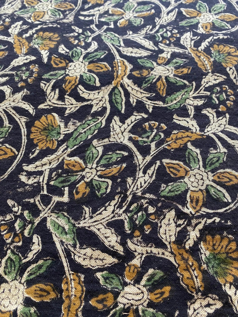Yarnia Block Print Handloom Linen Fabric