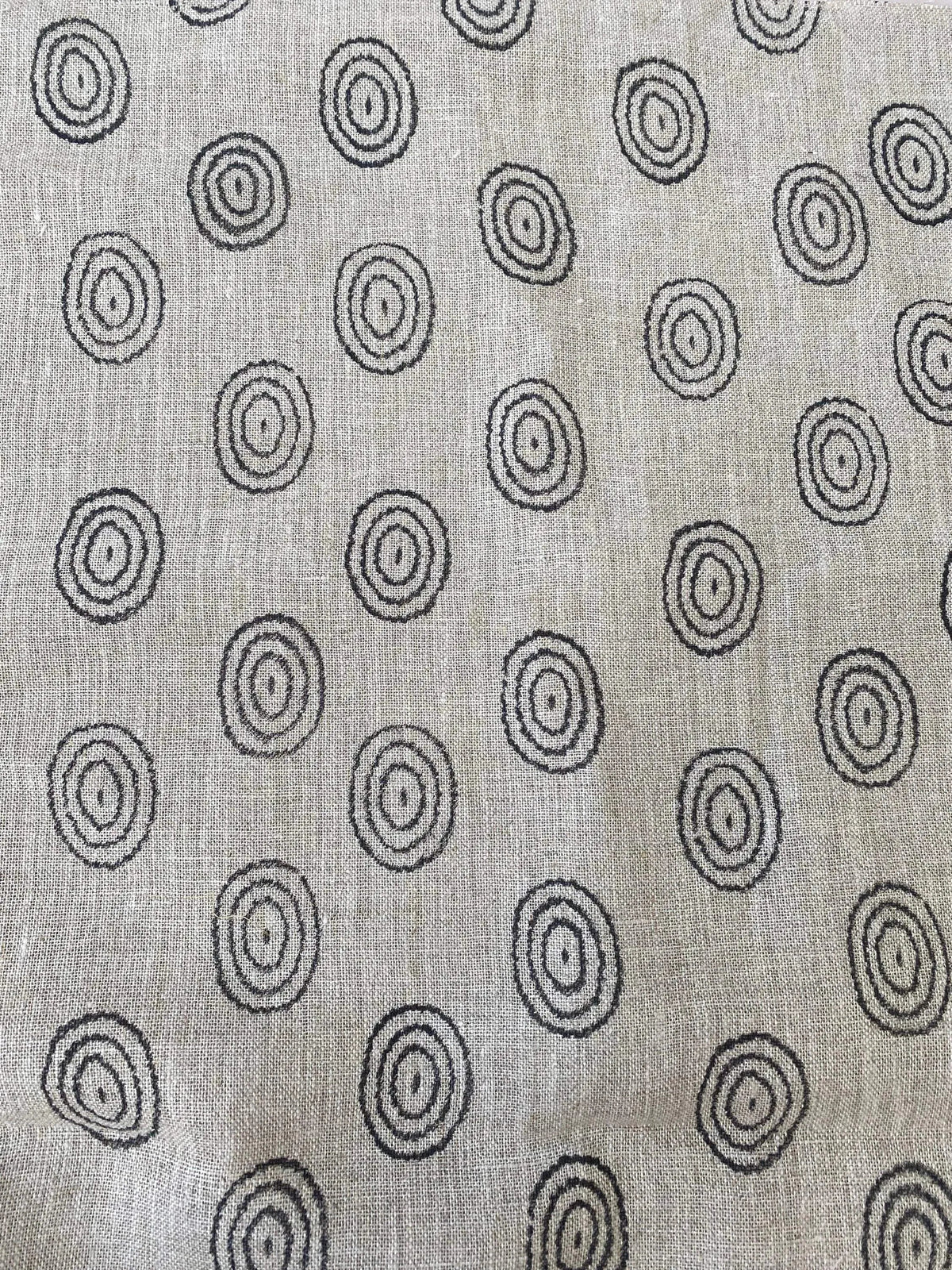 EGG || Indian Hand Block Print Fabric, Indian Linen Fabric, Block Print Fabric, Designer Floral Printing Fabric, Upholstery fabric| Pillow - Maple Village Lane