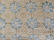 ROUNDED || Indian Hand Block Print Fabric, Indian Linen Fabric, Block Print Fabric, Designer Floral Printing Fabric, Upholstery fabric, - Rohiyaan