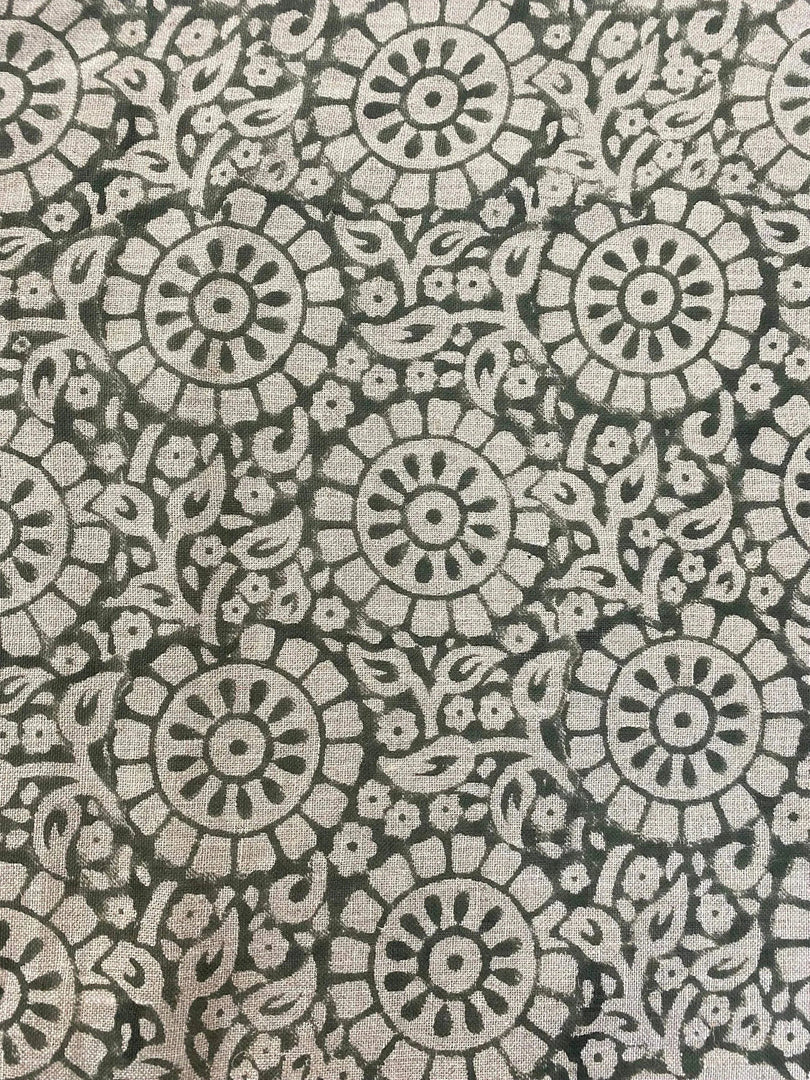Hemmel Hand Block Print Linen Fabric