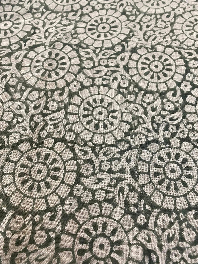 Hemmel Hand Block Print Linen Fabric