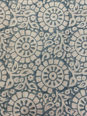 HAMMEL || Indian Hand Block Print Fabric, Indian Linen Fabric, Block Print Fabric, Designer Floral Printing Fabric, Upholstery fabric, - Rohiyaan