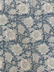 HUNNY || Indian Handloom Linen Fabric ,Block printed linen, upholstery fabric, pillow cover fabric, home decor fabric, use for craft project - Rohiyaan