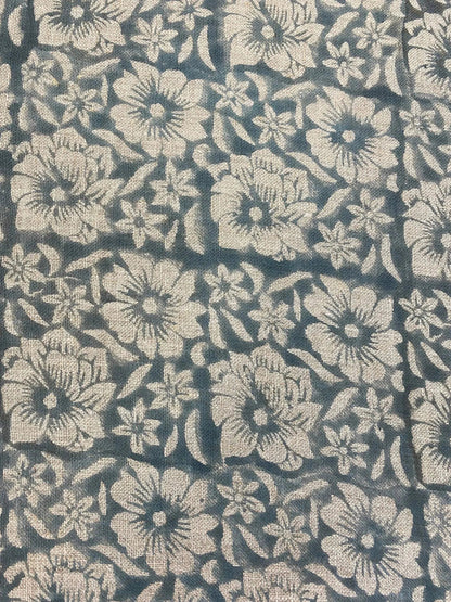 Zaffra Hand Block Print Linen Fabric