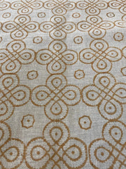 ROUNDED || Indian Hand Block Print Fabric, Indian Linen Fabric, Block Print Fabric, Designer Floral Printing Fabric, Upholstery fabric, - Rohiyaan