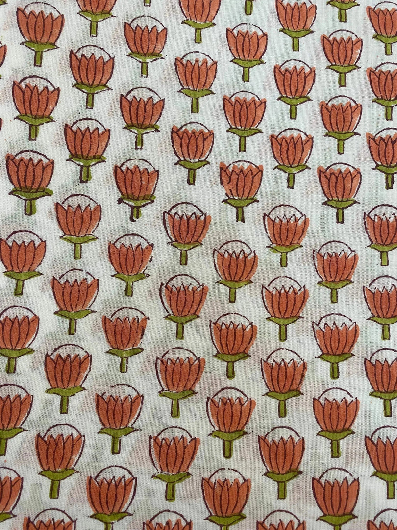 Aurrel Indian Cotton Block Print Fabric