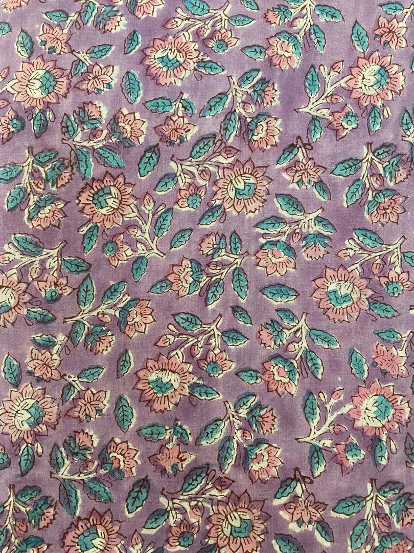 Zellin Indian Cotton Block Print Fabric