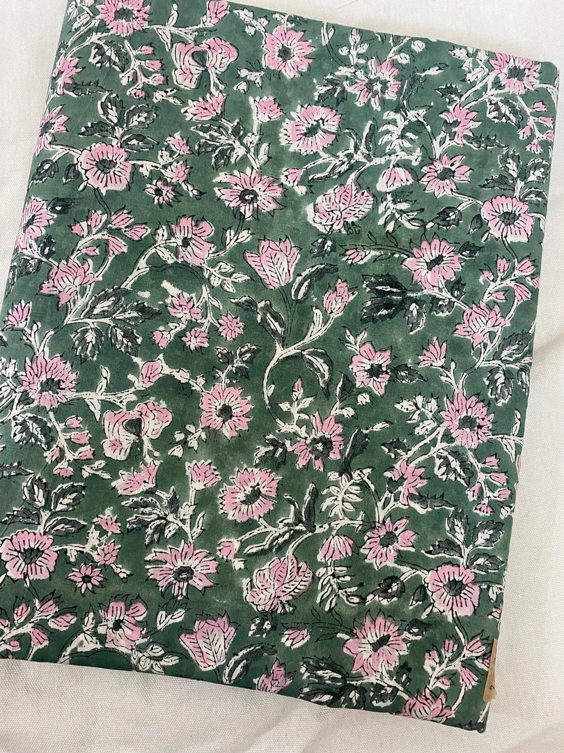 Faelra Indian Cotton Block Print Fabric