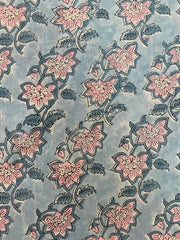 Indian Cotton Block Print Fabric by the Yard -Sewing and Quilting Fabric - Rohiyaan