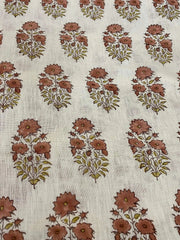 Braelis Block Print Handloom Linen Fabric