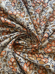 Plyra Block Print Handloom Linen Fabric