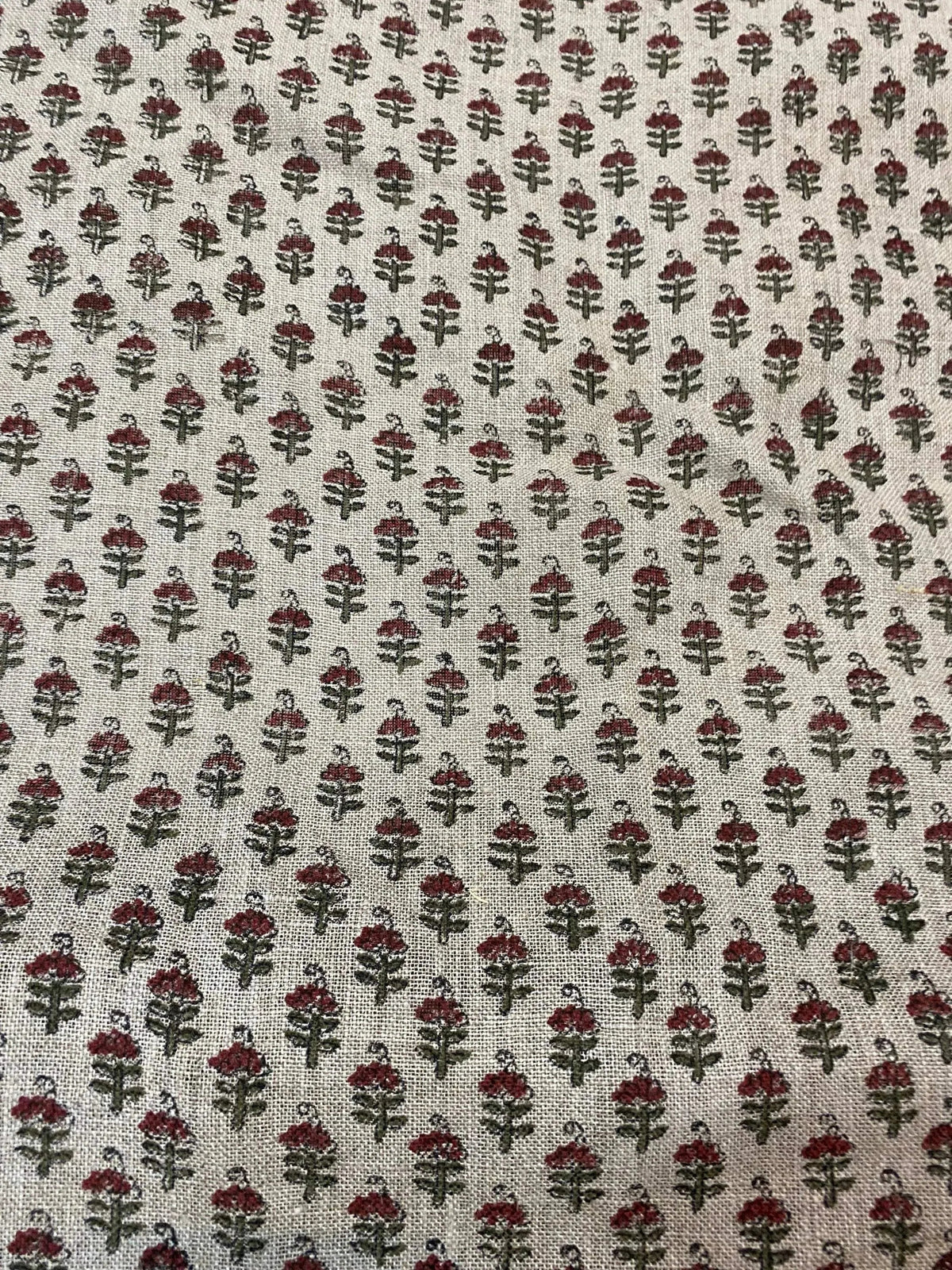 Vibby Hand Block Print Linen Fabric