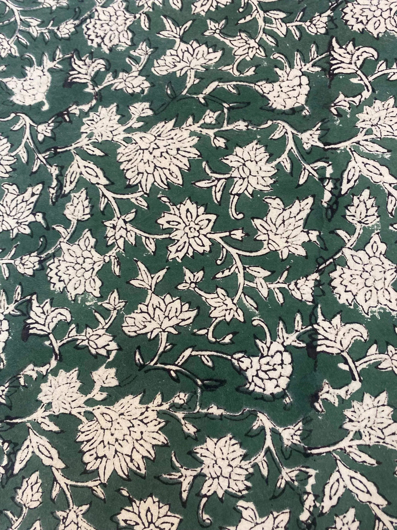 Morien Indian Cotton Block Print Fabric