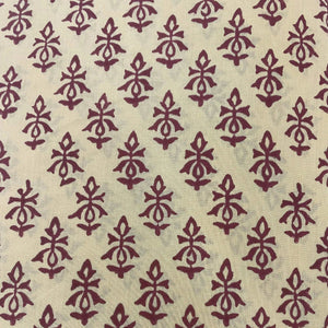 Wine Red & Beige